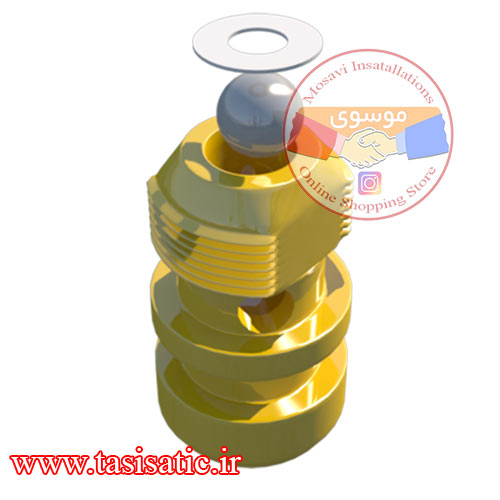 tasisatic.ir_شیر-احتراق-آهسته-برنجی2