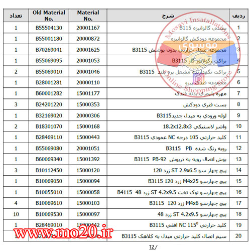 نام-قطعات-و-کد-قطعات-آبگرمکن-3115